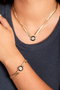 Heliophilia Silver Conjunto de Collar y Pulsera de Metal en Oro